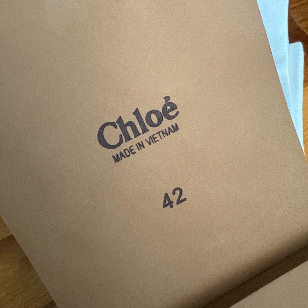 Chloe woody logo strap slides sandals size 42, NEW - Picture 9 of 17